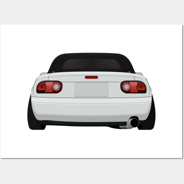 Miata rear Grey Wall Art by VENZ0LIC